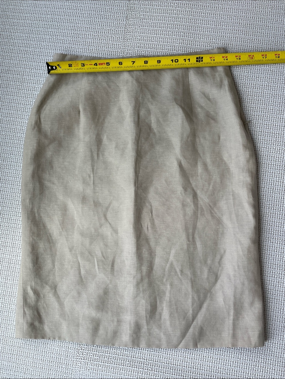 MaxMara Neutral Beige Tailored  Linen Pencil Skirt. EU 34 - Picture 5 of 7